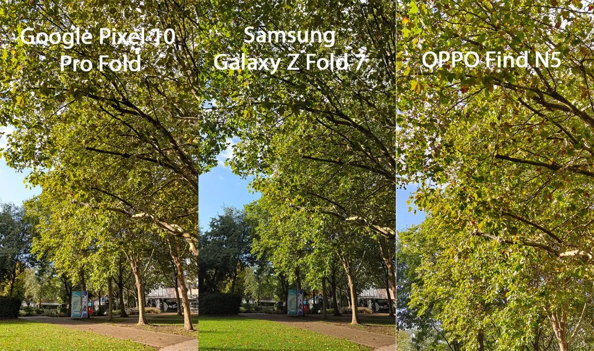 Google pixel 10 pro fold galaxy z fold 7 find n5 comparison 10