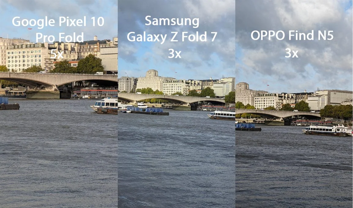 Google pixel 10 pro fold galaxy z fold 7 find n5 comparison 13