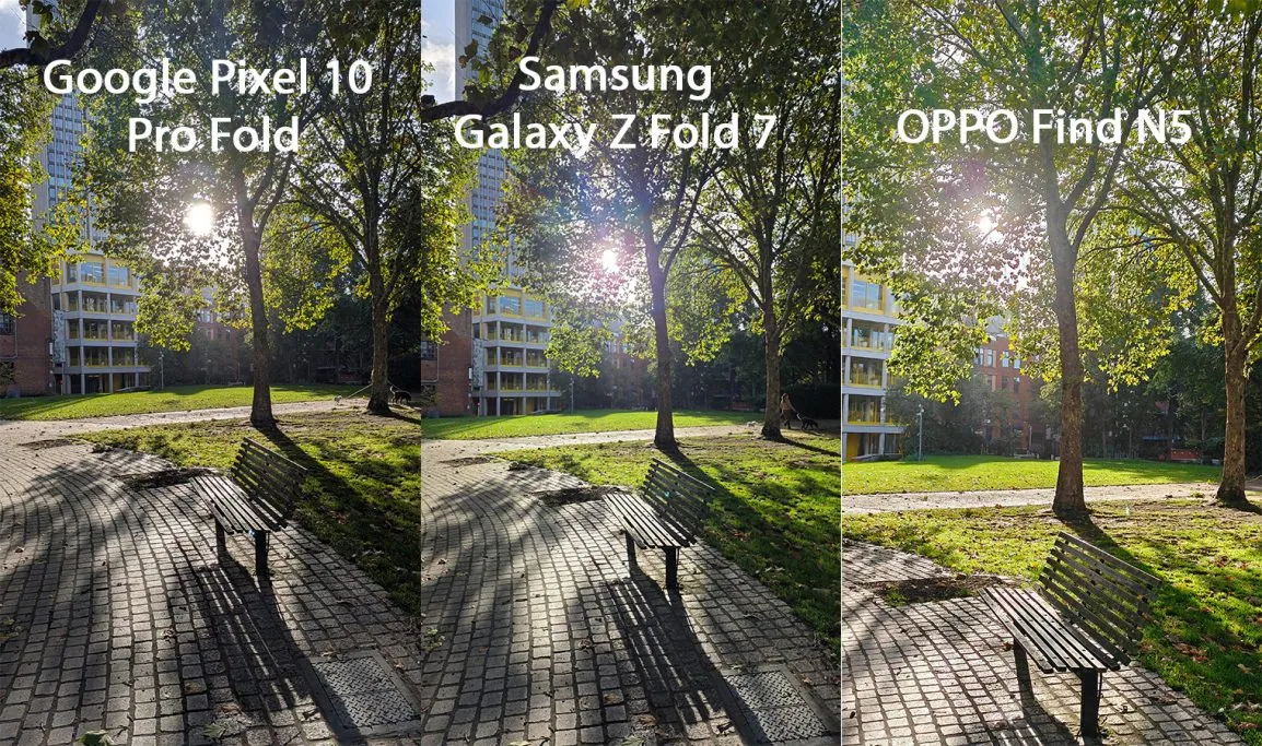 Google pixel 10 pro fold galaxy z fold 7 find n5 comparison 5