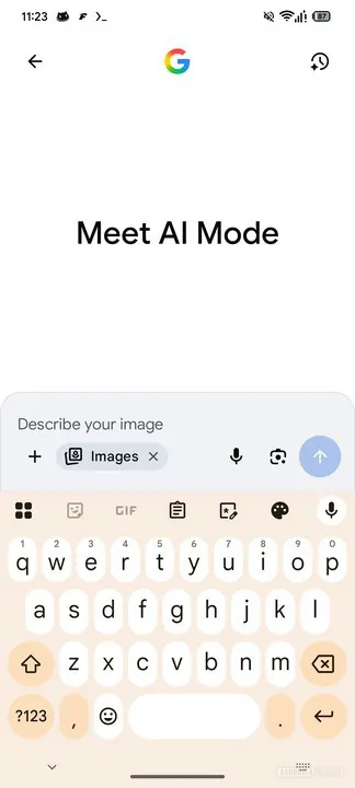 Google Search ai mode image generation nano banana 3