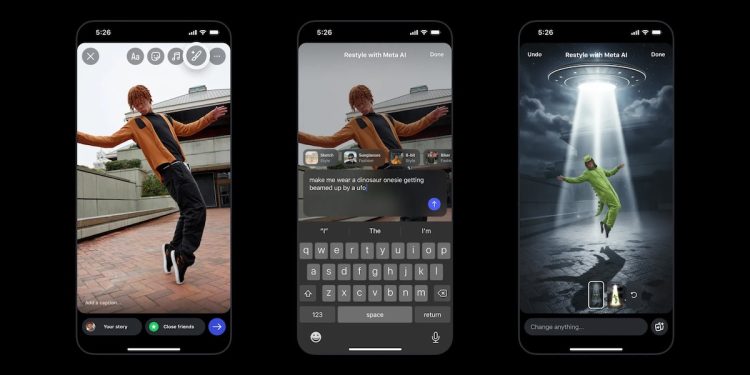 Instagram’da Meta AI Düzenleme Araçları Artık Hikayelerde Kullanılabilir!
