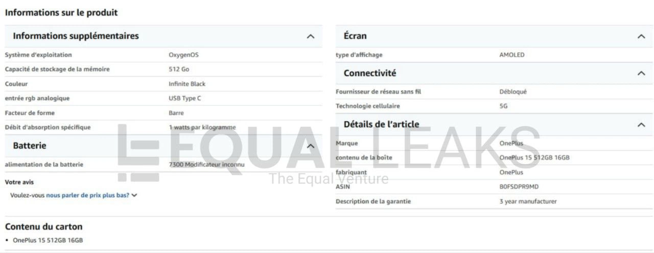 oneplus-15-global-amazon-france-listing-battery oneplus 15 global amazon france listing battery