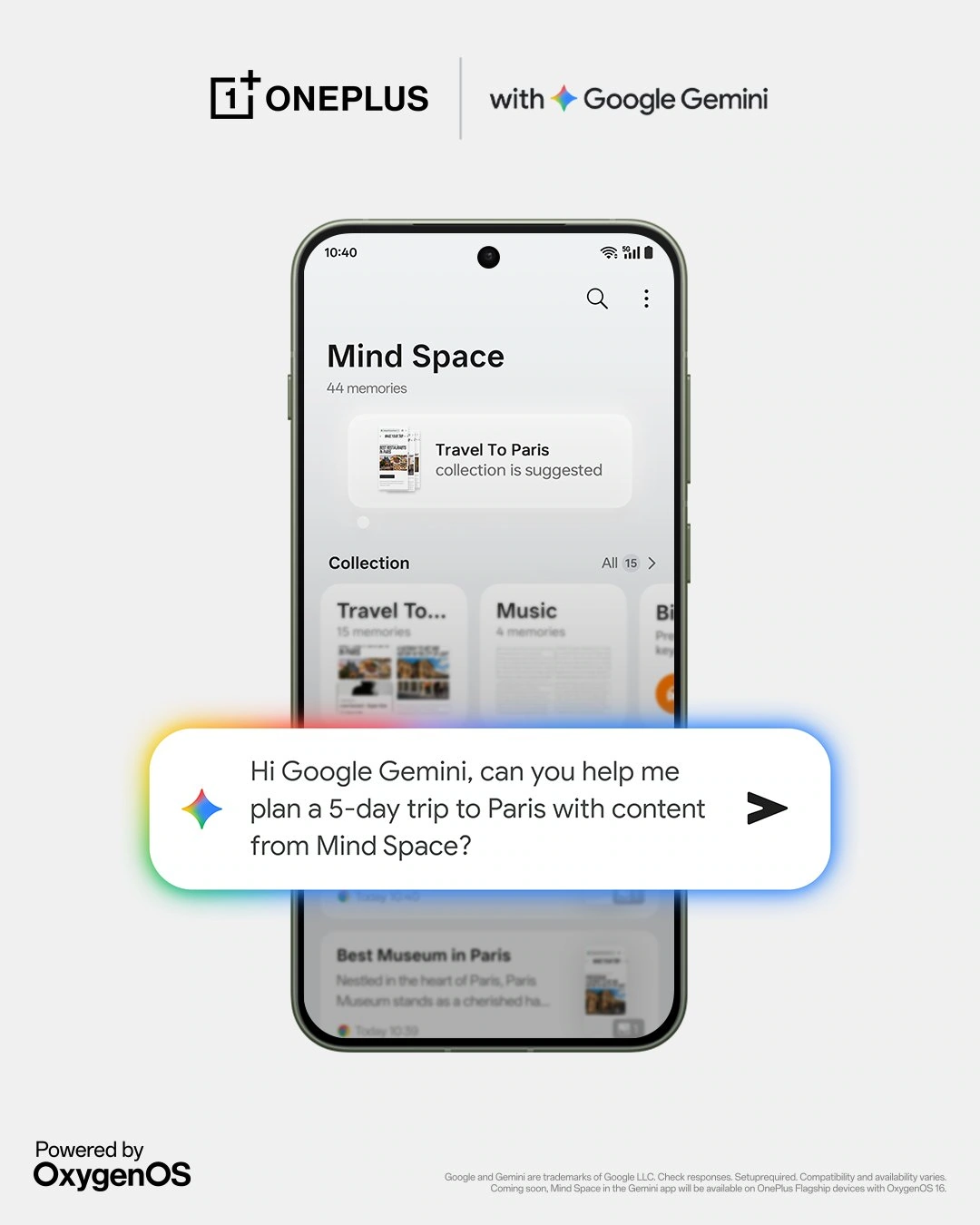 OnePlus Mind Space Google Gemini