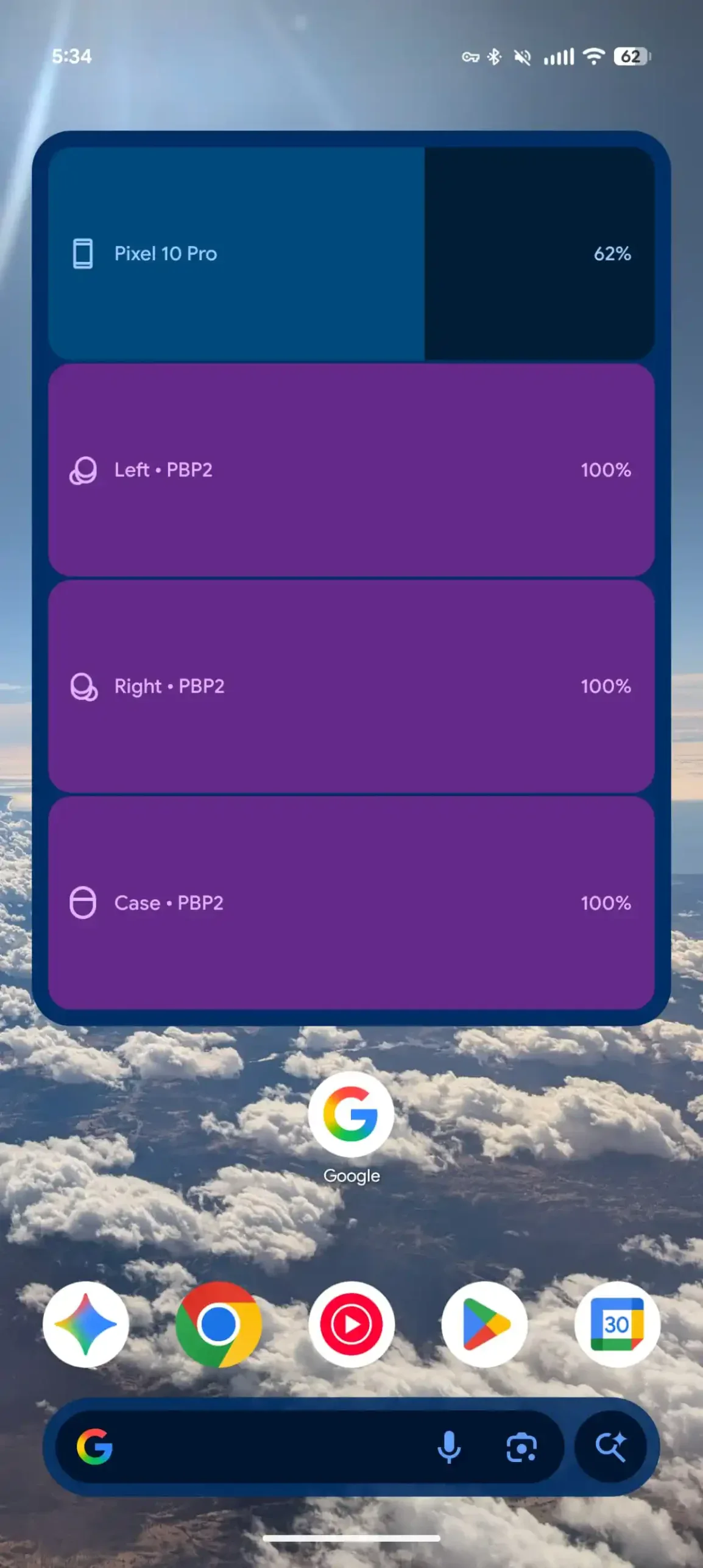 Pixel Buds Pro 2 charge level phone image 2