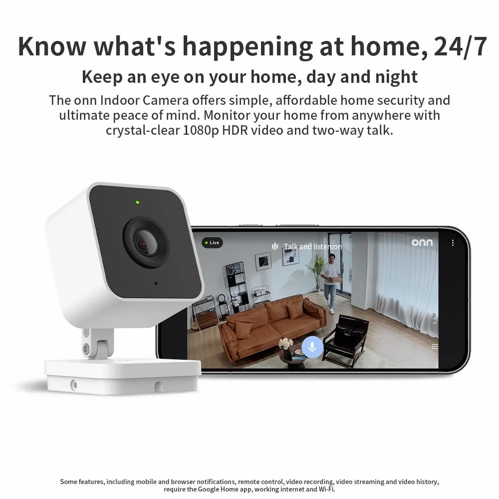 Walmart Onn Google Home cameras Gemini 2