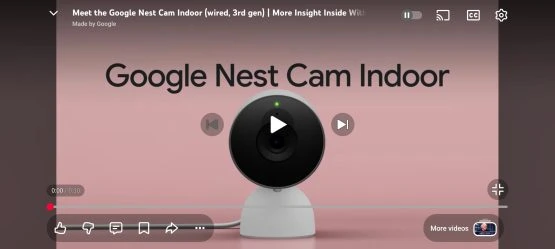 YouTube player redesign landscape